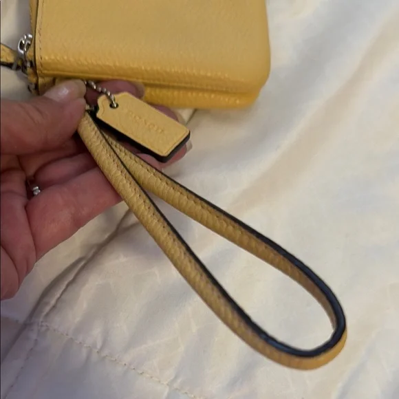 Coach Yellow Wristlet Clutch - Picture 6 of 10